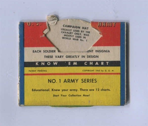 R209 Interesting U.S. Army Know 'Em Chart Spinner Card