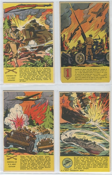 D84 Ward's Tip Top Bread Armed Services Lot of (4) Cards