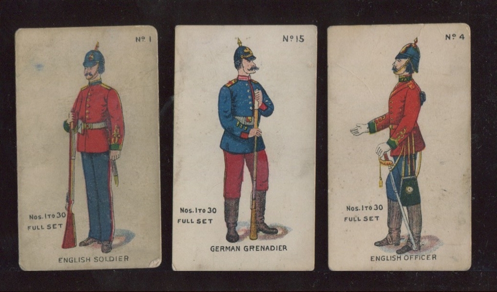 E7 Anonymous Caramel Military Card Lot of (3) Cards