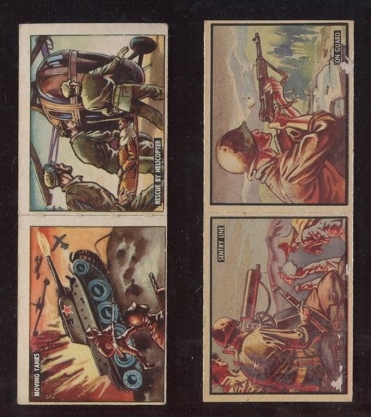 1950 Topps Freedom's War Panels Lot of (4) 
