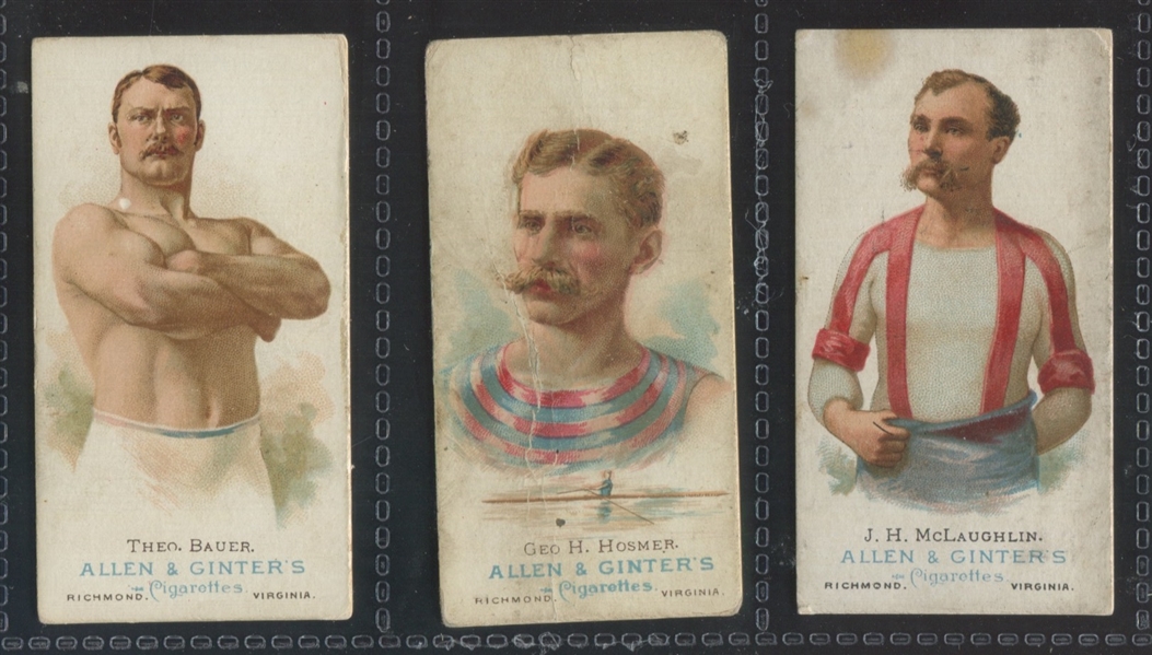N28 Allen & Ginter World's Champions Series I Lot of (3) Cards