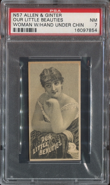 N57 Allen & Ginter Our Little Beauties Actresses Type Card PSA7 NM