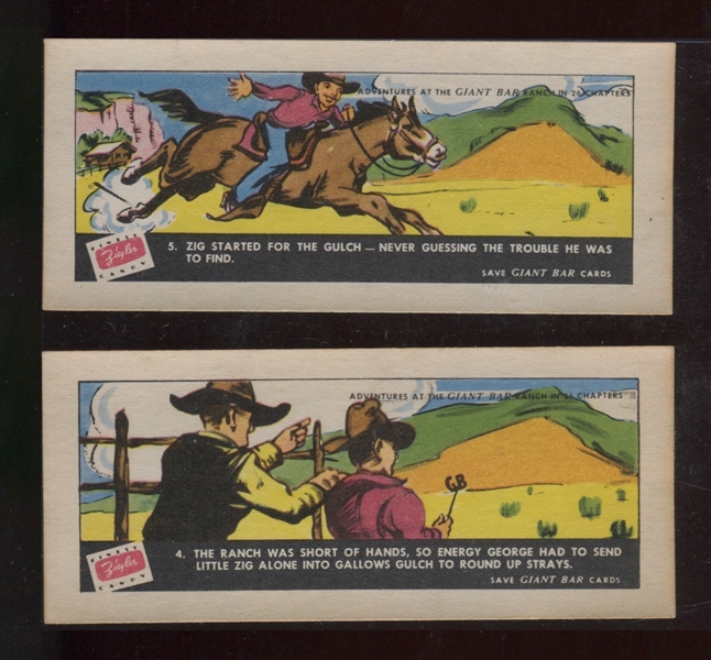 R792-3 Ziegler Adventures of Giant Bar Ranch R792-3 Lot of (7) Cards