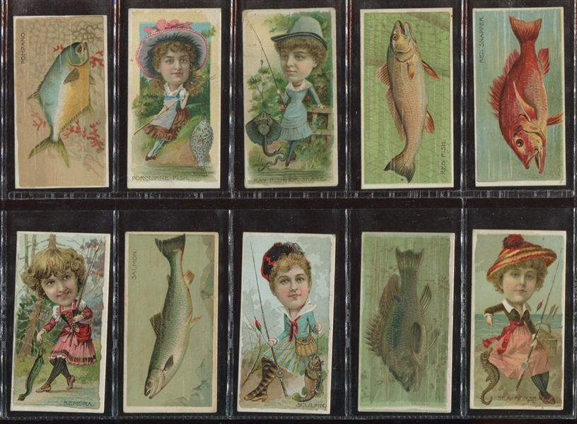 N74 Duke Tobacco Fishers and Fish Complete Set of (50) Cards