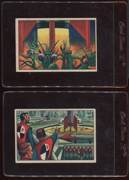 1951 Bowman Jets, Rockets and Spacemen Lot of (4) Key Cards
