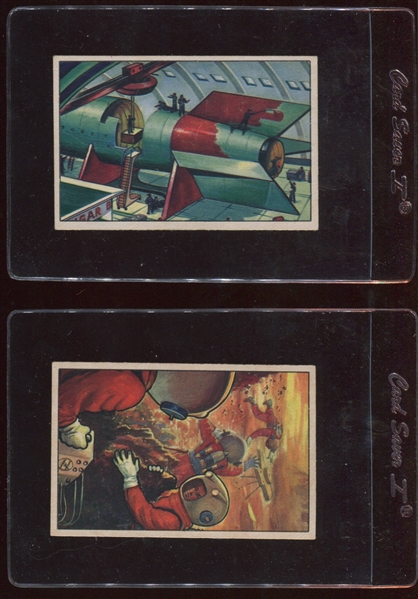 1951 Bowman Jets, Rockets and Spacemen Lot of (4) Key Cards