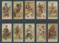 N3 Allen & Ginter Arms of All Nations Near Complete Set (34/50) Cards
