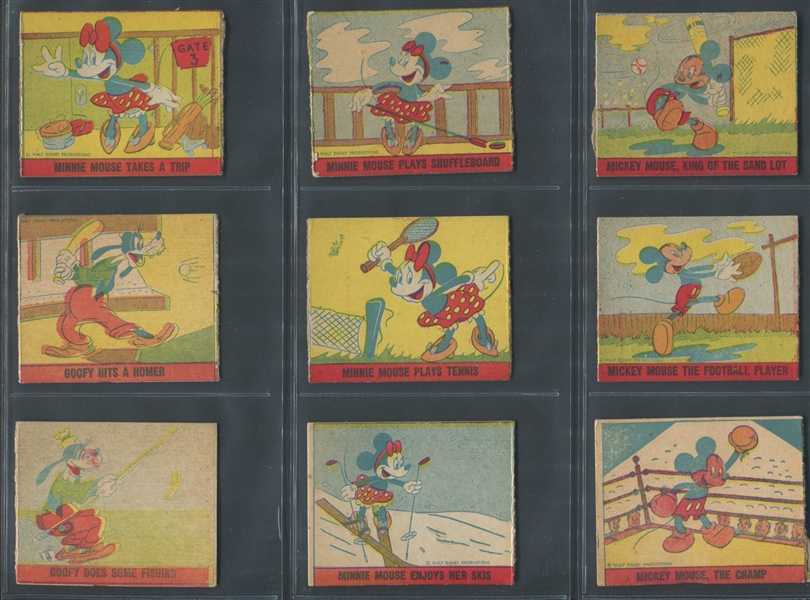 R161 Mickey Mouse Strip Card Complete Set of (32) Cards