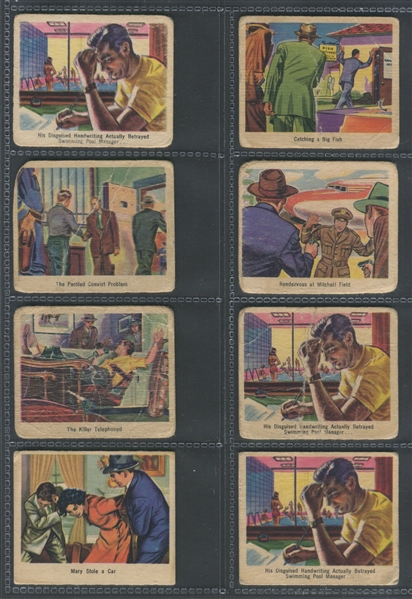 1949 Bowman America Salutes the FBI Lot of (27) Cards