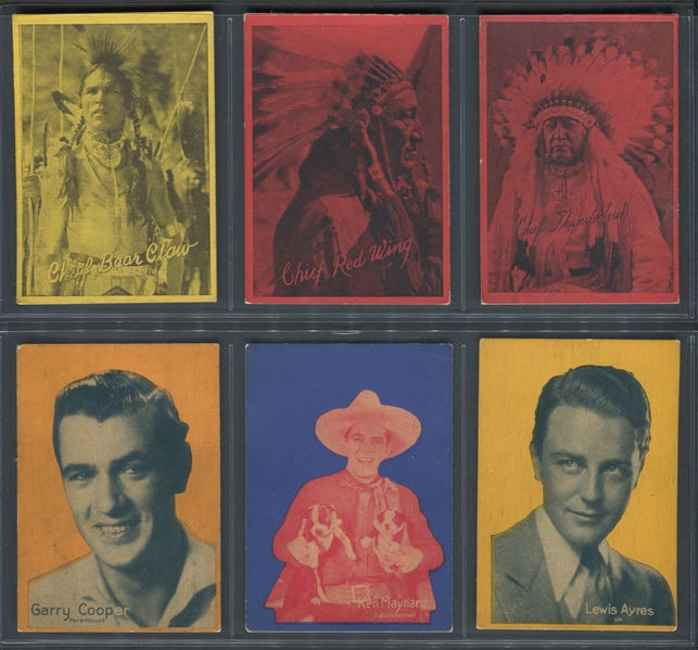 R218/R220 Movie Star and Western Strip Card Lot of (12) Cards