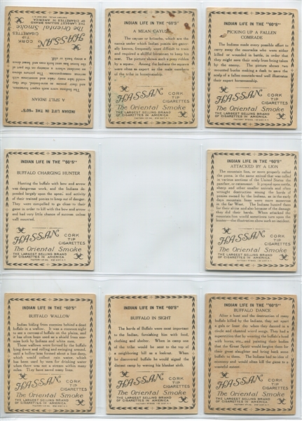 T73 Hassan Cigarettes Indian Life in the 60's Near Complete Set (48/50) Cards