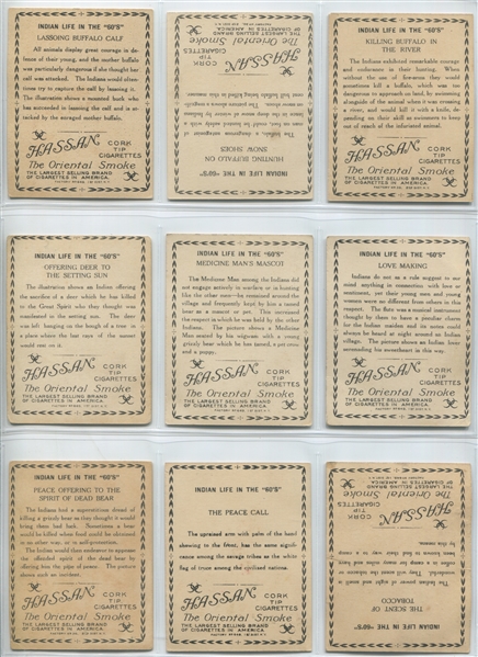 T73 Hassan Cigarettes Indian Life in the 60's Near Complete Set (48/50) Cards