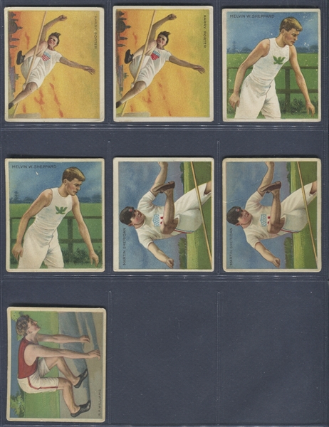 T218 Hassan/Mecca Cigarettes Athletes Lot of (25) Cards