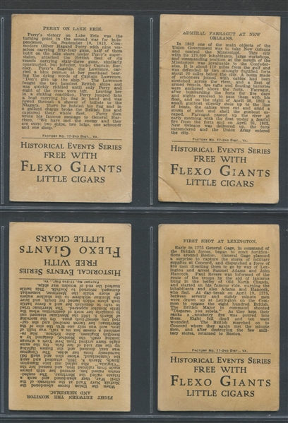 T70 Flexo Little Giants Historical Event Series Lot of (4) Cards