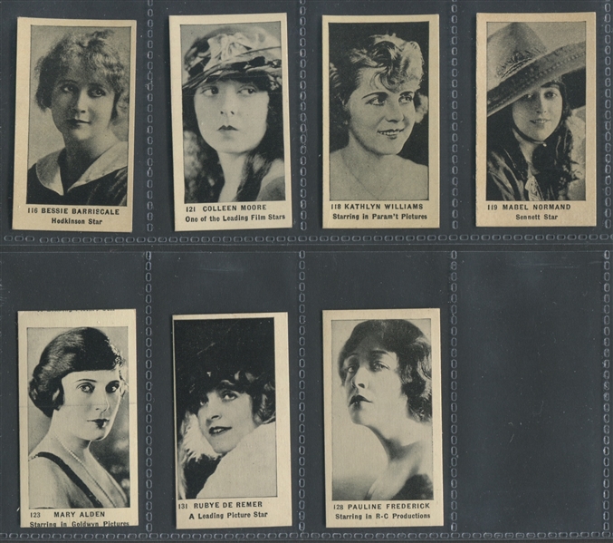 T85 Stroller's Tobacco Movie Actors and Actresses Lot of (57) from Series 2B