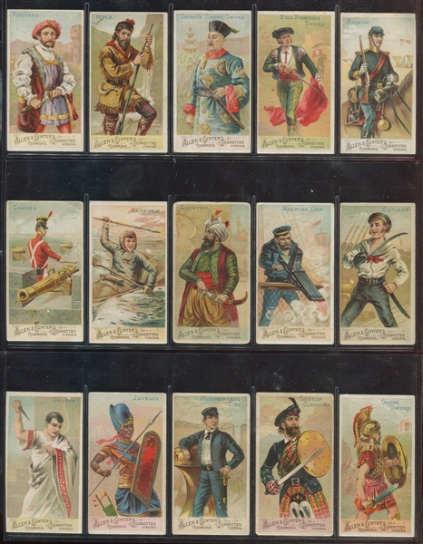 N3 Allen & Ginter Arms of All Nations Lot of (15)