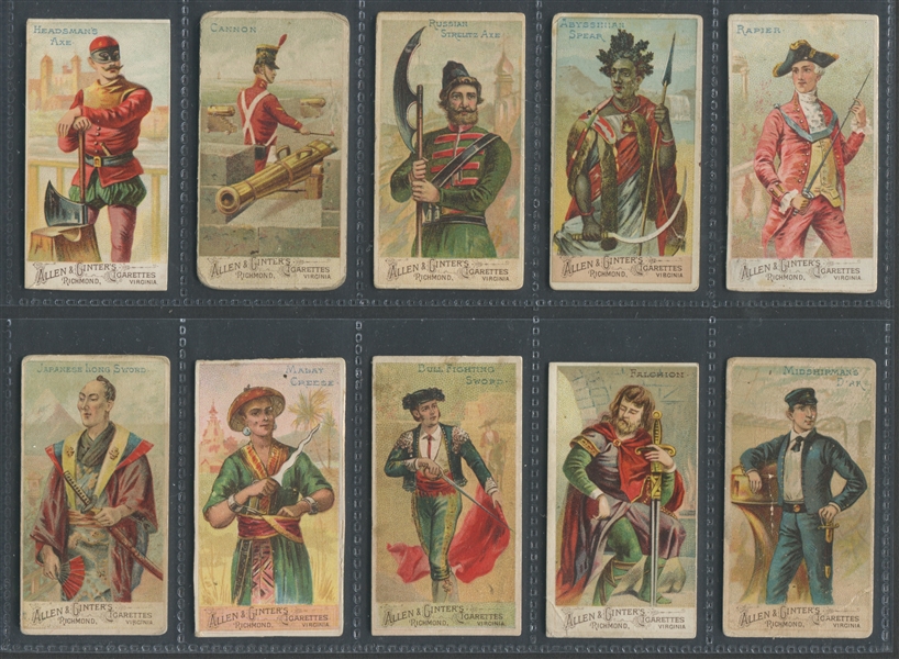 N3 Allen & Ginter Arms of All Nations Lot of (21) Cards