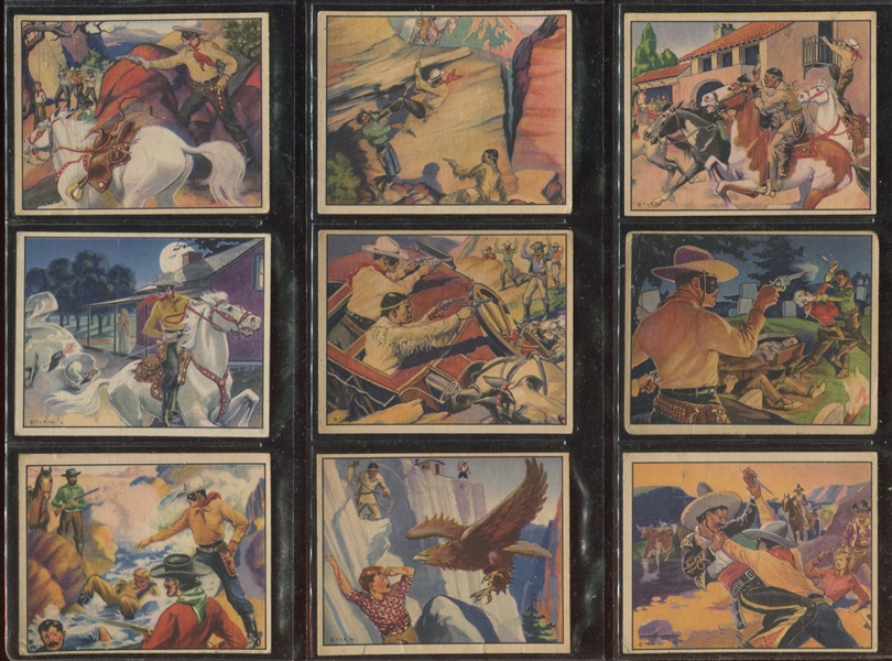 R83 Gum Inc Lone Ranger Complete Set of (48) Cards and Reprint Extension Set