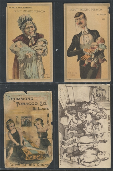 Great Lot of (17) Tobacco Trade Card and Other Advertising Pieces