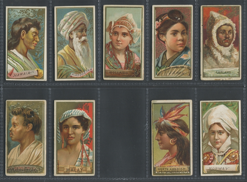 N24 Allen & Ginter Types of All Nations Near Set (46/50) Cards
