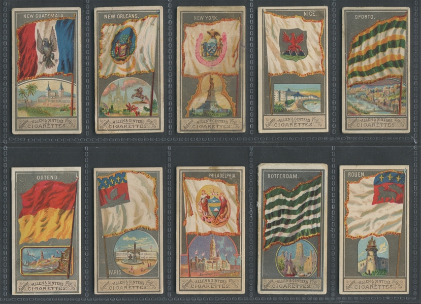 N6 Allen & Ginter City Flags Complete Set of (50) Cards