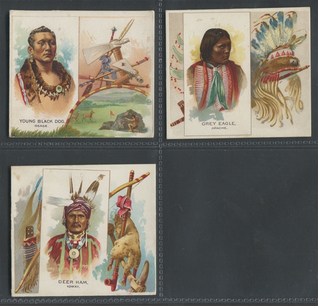 N36 Allen & Ginter American Indians Lot of (11) Cards