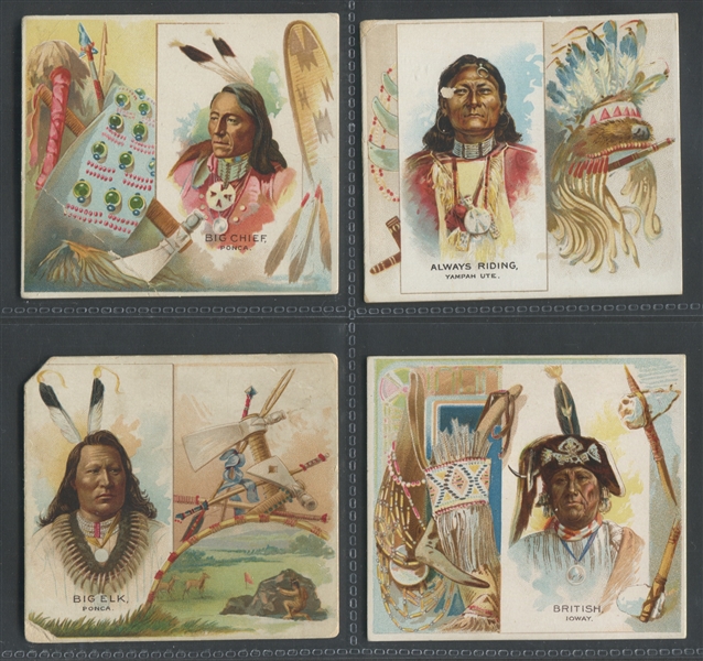 N36 Allen & Ginter American Indians Lot of (16) Cards