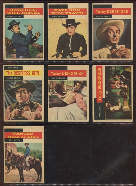 Mixed Lot of (33) 1950's Topps Cards with Rails & Sails, Elvis & Funny Valentines