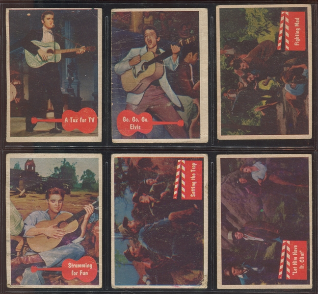 Mixed Lot of (33) 1950's Topps Cards with Rails & Sails, Elvis & Funny Valentines