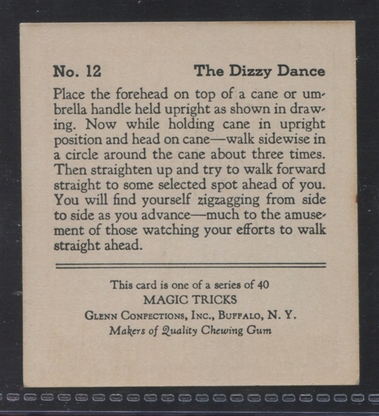 R85 Glenn Confections Magic Chewing Gum #12 The Dizzy Dance