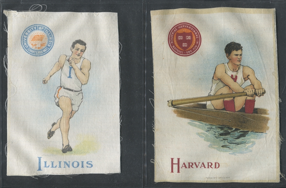 S21 American Tobacco Company Athlete and College Seal Lot of (26) With Football and Baseball Subjects