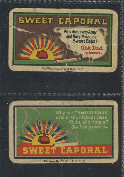 T35 Sweet Caporal Ask Dad Lot of (2) Cards