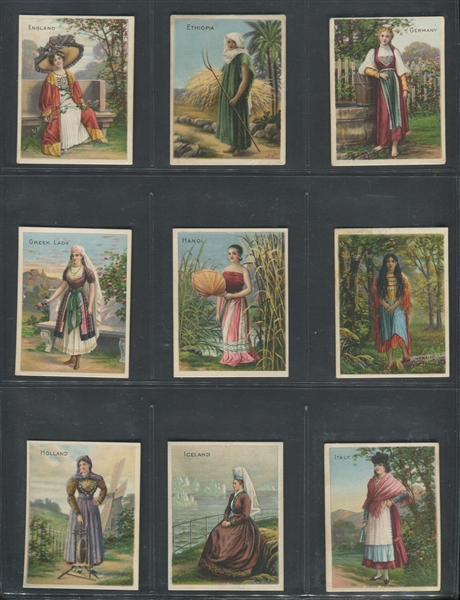 T52 Costumes & Scenery Complete Set of (52) Cards with Mixed Backs