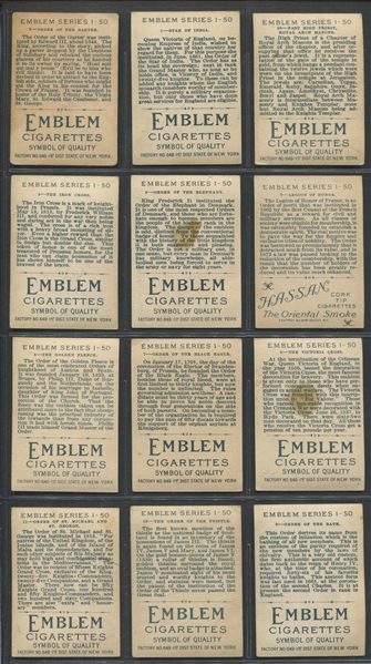 T56 Emblem Series Near Complete Set (42/50) Cards