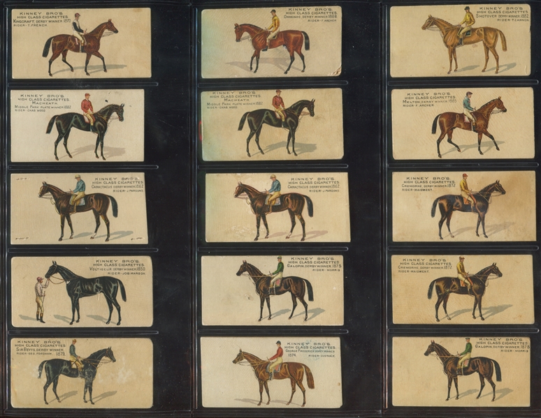 N229/N230/N231 Kinney Horses Lot of (57) Cards