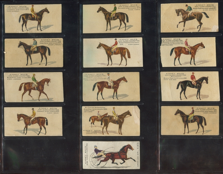 N229/N230/N231 Kinney Horses Lot of (57) Cards
