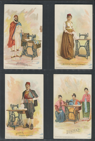 H639 Singer Sewing Costumes of All Nations Complete Set of (36) Cards