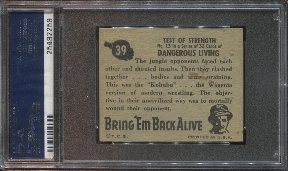 1950 Topps Bring 'Em Back Alive #39 PSA5 EX