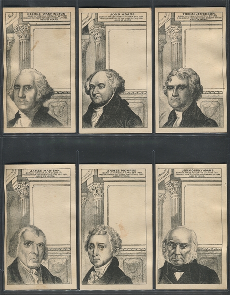 H602 Blank Stock Presidents Set of (21) Cards