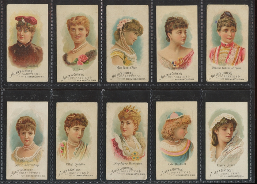 N26 Allen & Ginter World's Beauties (1st Series) Lot of (14) Cards