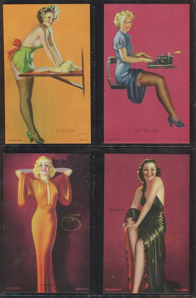 W424-M4 Mutoscope Glamour Girls Complete High Grade Set of (32) Cards