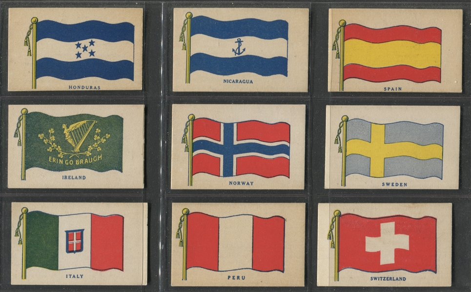 R51 Wilbur-Suchard Flags (36-back) Complete Set of (35)