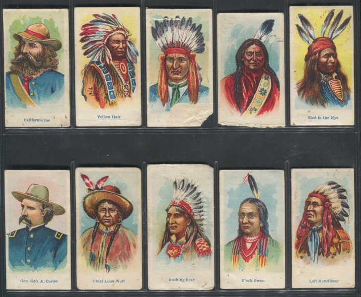 E49 American Caramel Wild West Cards Complete Set of (20) Cards