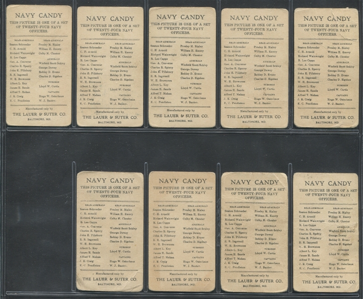 E2 Lauer & Suter Navy Candy Complete Set of (24) Cards