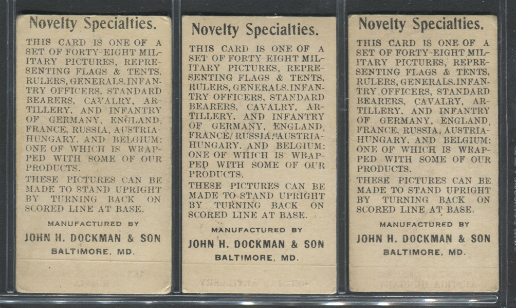 E5 John Dockman Novelty Specialties Complete Set of (48) Cards
