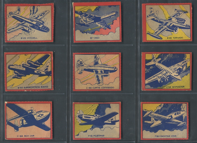 W670-2 Flip Cards Rocket Ships and Airplanes Complete Set of (21) Cards