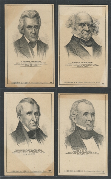 H602 Blank Stock Presidents Near Complete Set of (18) Cards