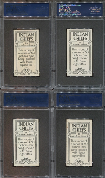 1930 B.A.T. American Indians Near Set (34/50) of PSA-Graded Cards