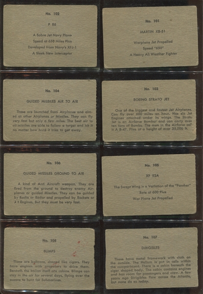 W673 A.J. Wildman Navy Ships & Airplanes Near Set (32/36) Cards