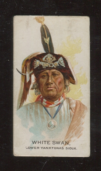 N2 Allen & Ginter American Indians White Swan ERROR Card 